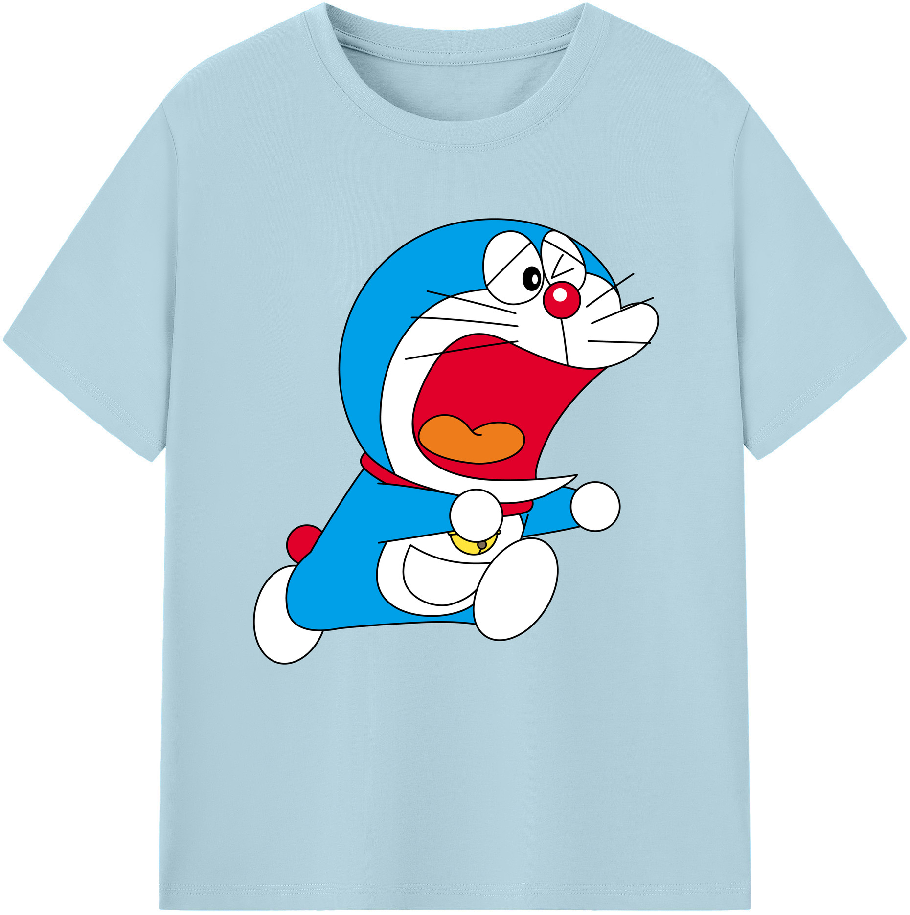 （画像用） ドラえもん Doraemon 綿100％半袖Tシャツ（フロントプリント）